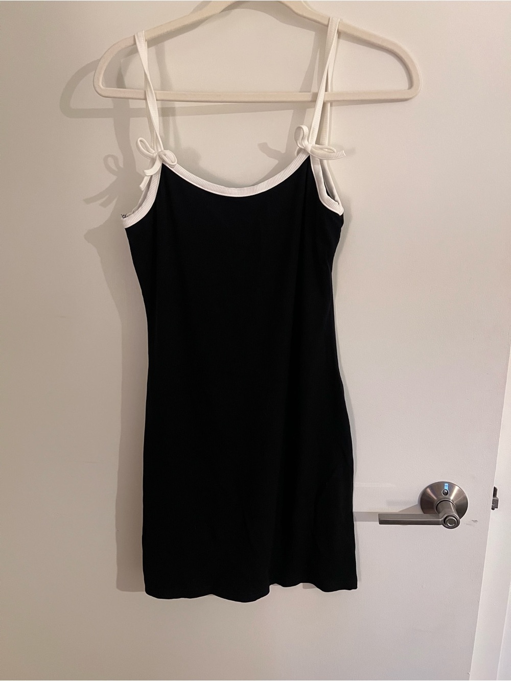 Black Dress with White Trim
